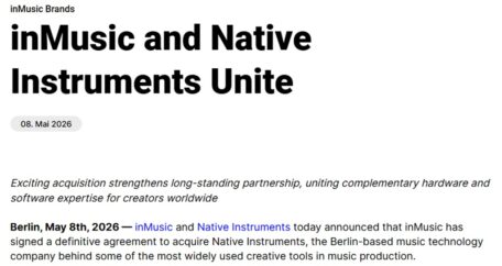 inMusic übernimmt Native Instruments - KEYBOARDS / SOUND & RECORDING