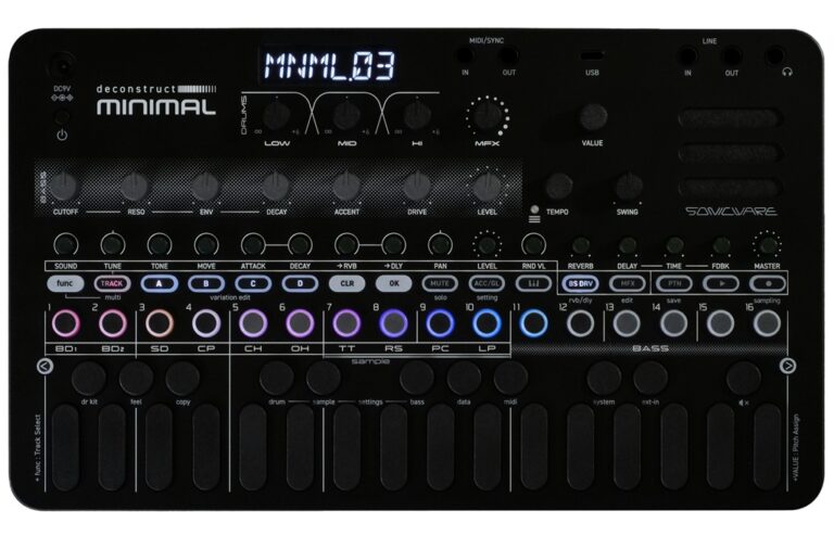 Sonicware deconstruct Minimal: Kompakte Groovebox für hypnotische Techno-Grooves