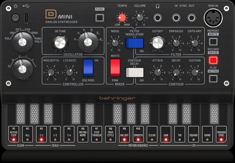 Behringer Mini-D ist da, kompakter Analogsound fürs Handgepäck
