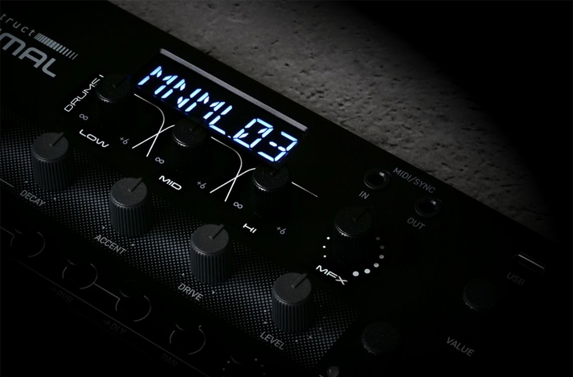 und Sequencer in einer kompakten Groovebox für elektronische Musik.