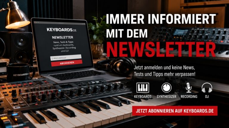 Abonniere den Keyboards.de Newsletter