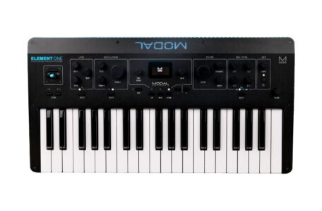 Der Modal Electronics ELEMENT One ist ein achtstimmiger virtuell-analoger Synthesizer mit 37 Tasten, Aftertouch und direkter Performance-Ausrichtung.