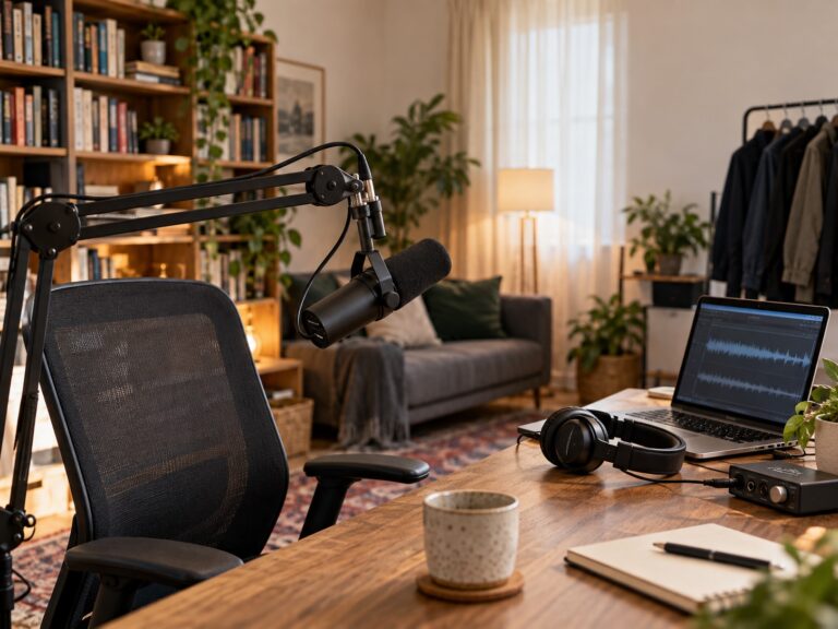 Podcast aufnehmen ohne optimierten Raum: So klingt deine Stimme trotzdem professionell