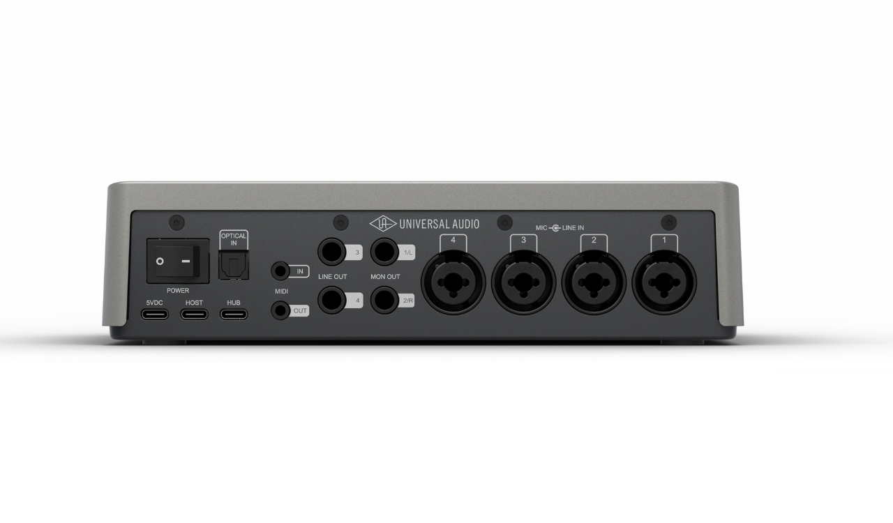 Vier Mic/Line-Combo-Eingänge, ADAT/S/PDIF, MIDI, USB-Hub und vier Line-Ausgänge machen das Volt 4P Max vielseitig erweiterbar.