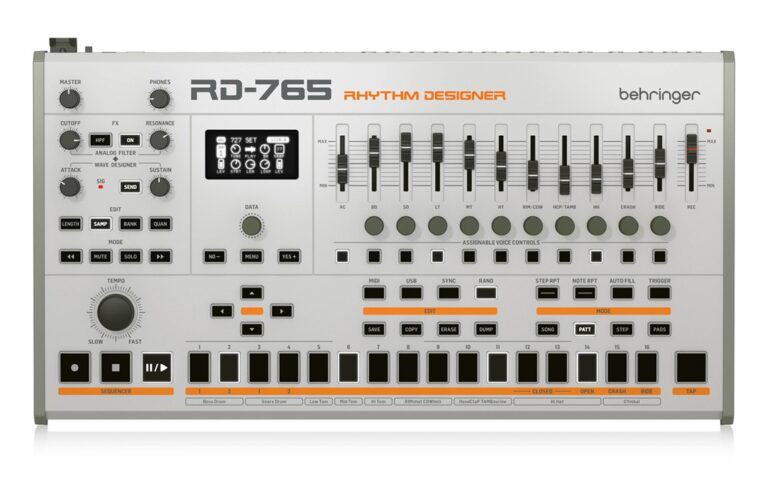 Behringer RD-765: 126 Drum-Sounds treffen auf Sampling